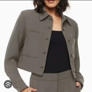 Wilfred Cropped Jacket - Peppercorn
